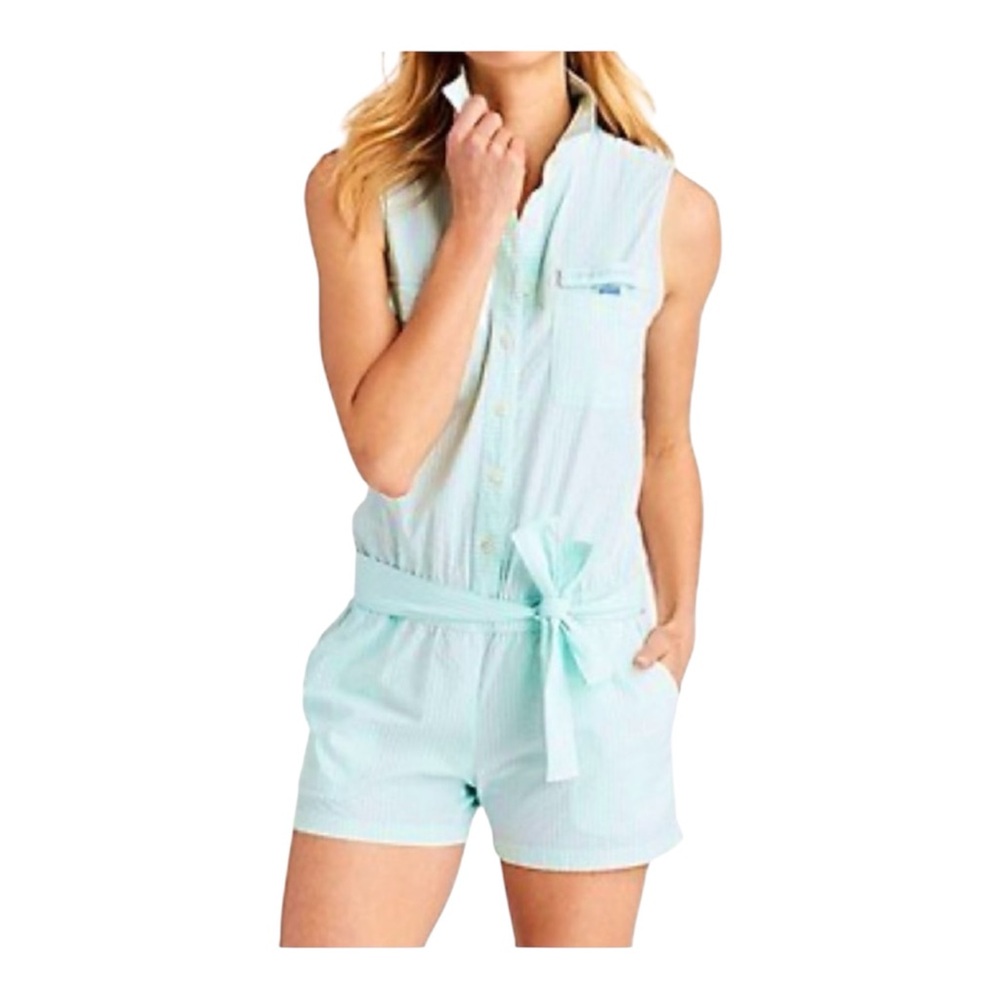 Vineyard Vines Seersucker Romper